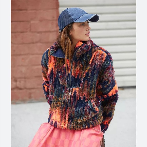 FP Movement by Free People Nantucket Multicolor Fleece Jacket - Picture 5 of 5